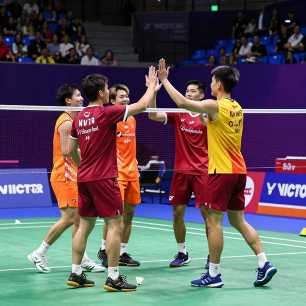 Indonesia vào chung kết cầu lông đồng đội nam Asian Games 2026: Điểm tựa nằm ở hai cặp đôi